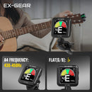 EX-GEAR Clip-On Guitar Tuner - Fast and Precise Tuning in Black Magic Cars 3