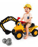 Excavator Ride-On Toy with Sounds & Steering Wheel for Children 2+ Years Magic Cars 1
