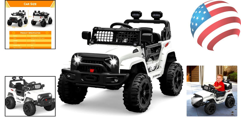 2-Speed Kids Electric Truck with Parental Control and Spring Suspension Magic Cars 1