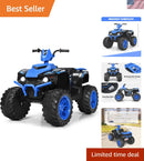 Kids Electric ATV with LED Lights and Music, Ride-On Toy for Birthday Gifts Magic Cars 0