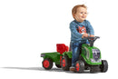 Baby Ride-On Fendt Tractor with Trailer, Rake, and Shovel Toy Set Magic Cars 3