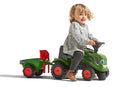 Baby Ride-On Fendt Tractor with Trailer, Rake, and Shovel Toy Set Magic Cars 4