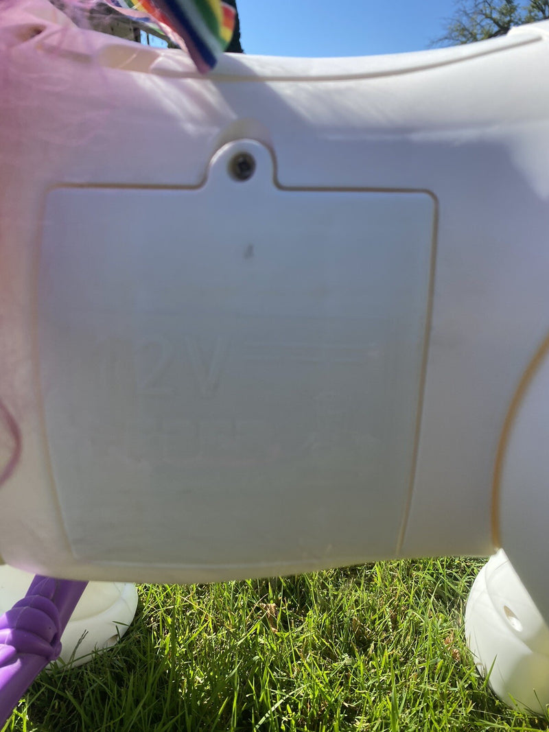 Electric 12-Volt Ride-On Unicorn Toy for Kids Magic Cars 12