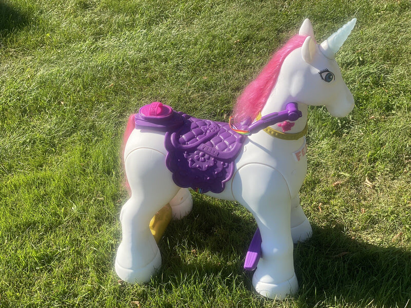 Electric 12-Volt Ride-On Unicorn Toy for Kids Magic Cars 3