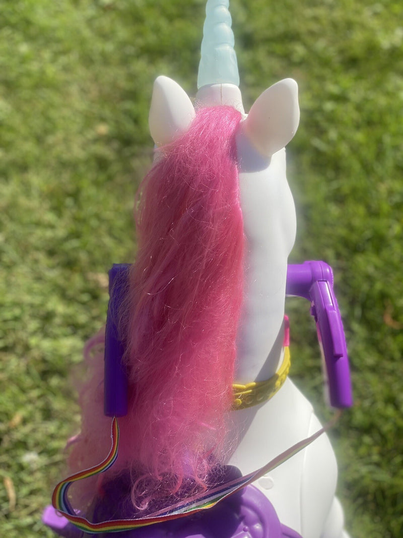 Electric 12-Volt Ride-On Unicorn Toy for Kids Magic Cars 6