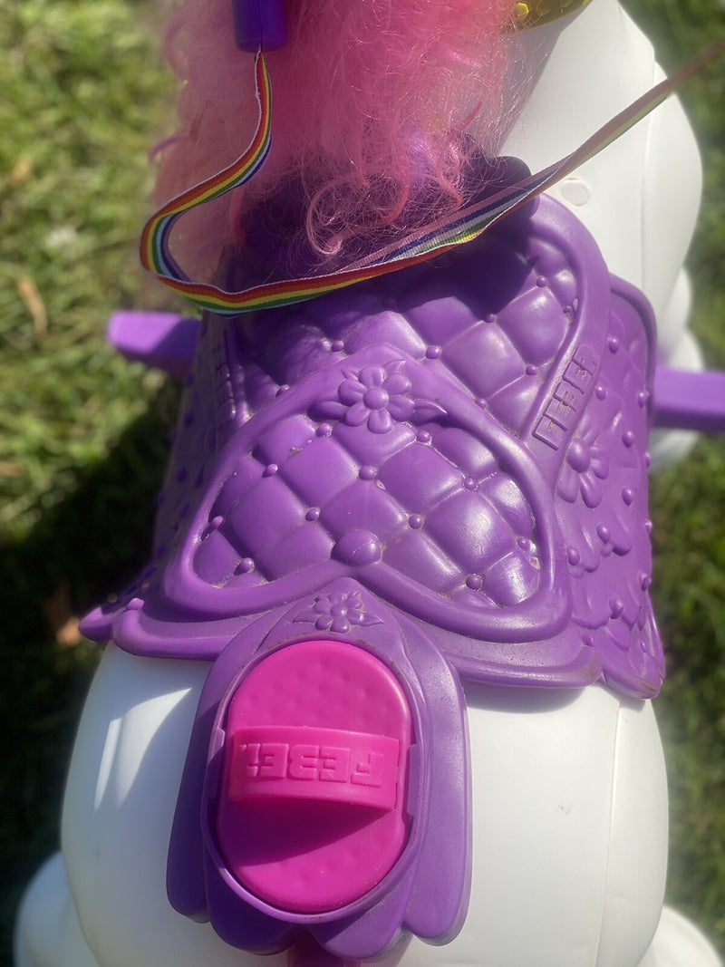 Electric 12-Volt Ride-On Unicorn Toy for Kids Magic Cars 7