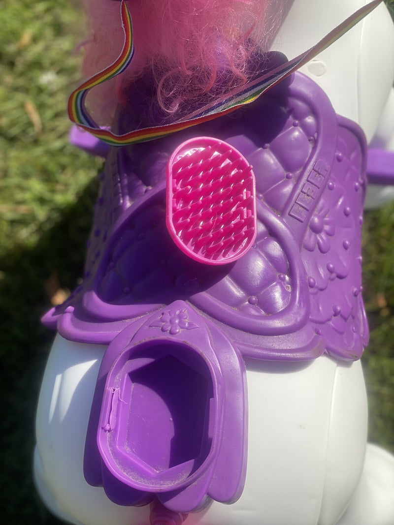 Electric 12-Volt Ride-On Unicorn Toy for Kids Magic Cars 8