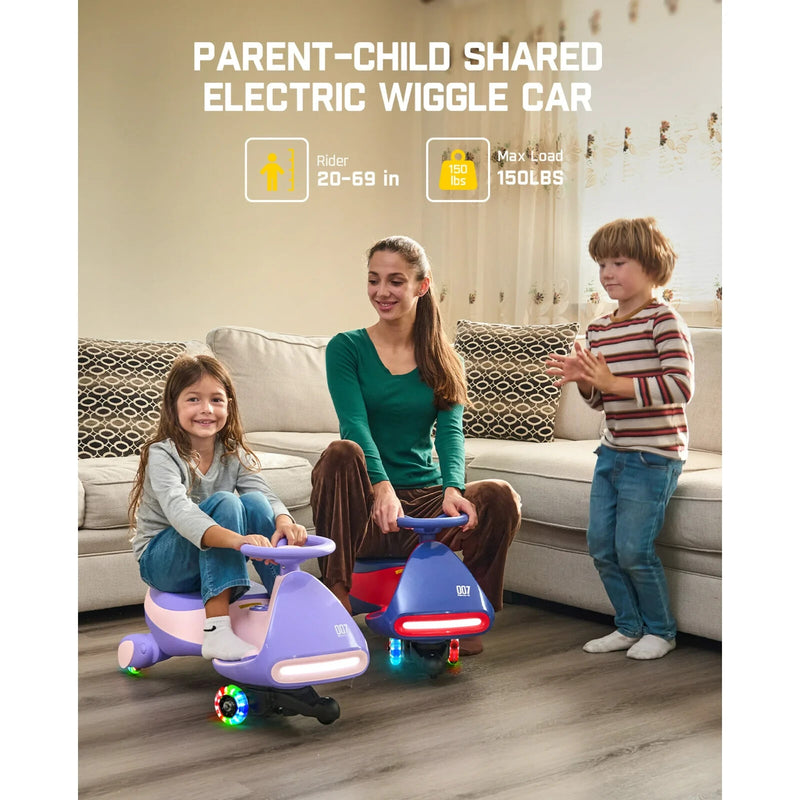 6V Classic Electric Wiggle Car with Pedal and Rechargeable Battery Magic Cars 2