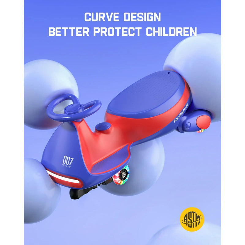 6V Classic Electric Wiggle Car with Pedal and Rechargeable Battery Magic Cars 4