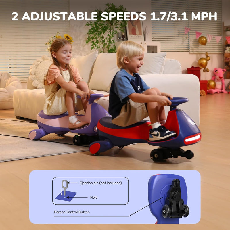 6V Classic Electric Wiggle Car with Pedal and Rechargeable Battery Magic Cars 1