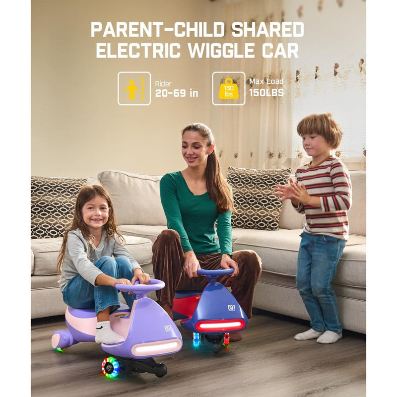 6V Classic Electric Wiggle Car with Pedal and Rechargeable Battery Magic Cars 5