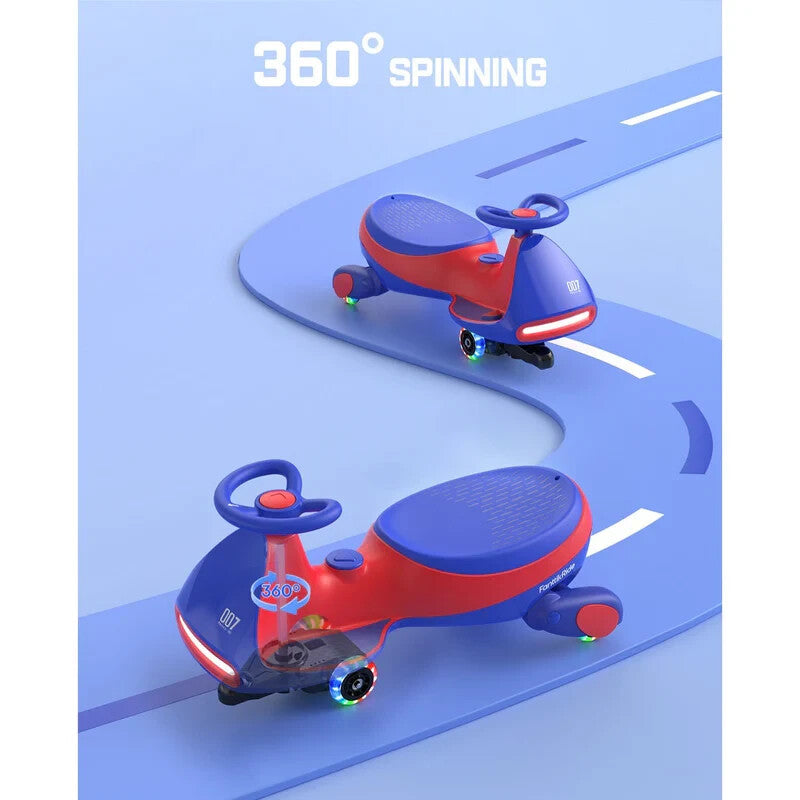 12V Electric Wiggle Ride-On Car with Pedal for Kids Magic Cars 5