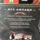 Ride-On 6V Train with LED Lights, Sound Effects, and 8ft Tracks for Ages 3+ Magic Cars 2