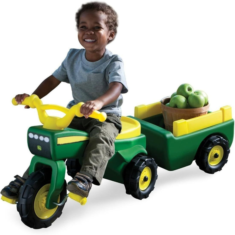 Pedal Farm Tractor Ride-On with Trailer for Kids Magic Cars 1