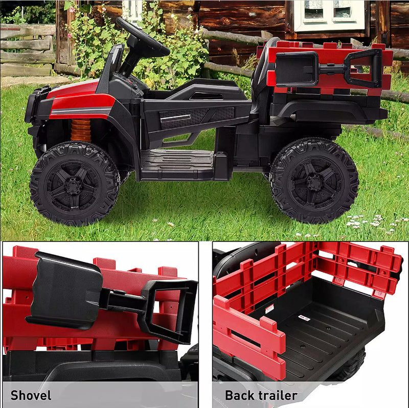 12V Battery-Powered Electric Farm Truck Ride-On Vehicle with Trailer, Available in 3 Colors Magic Cars 10