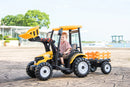 24V Children's Ride on Excavator Tractor with Trailer - Battery-Powered Electric Vehicle Plaything