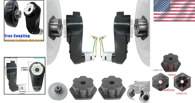 24V RS555 Motors and Gearboxes for Enhanced Power Wheel Performance Magic Cars 1