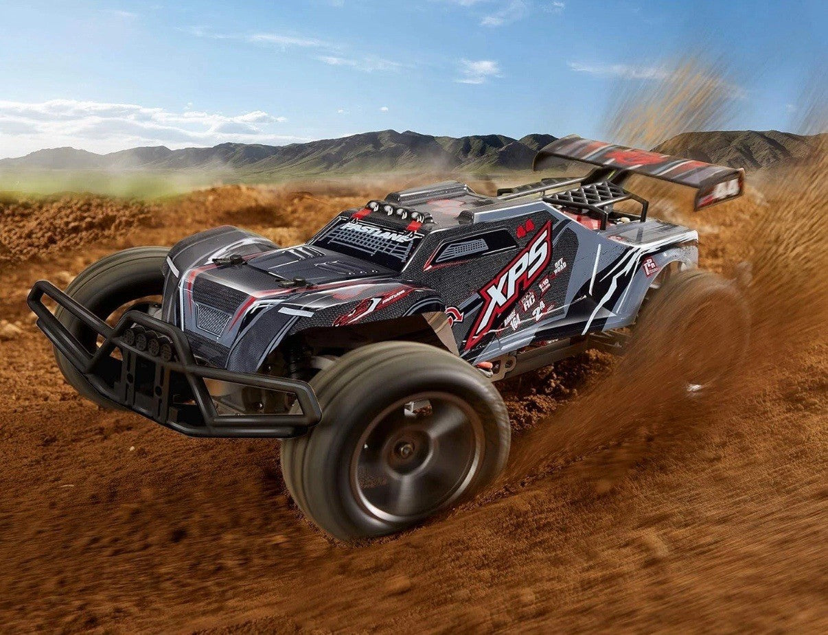 Fast Lane Cyclone AX10 Supercharged Black Battery-Powered RC Car