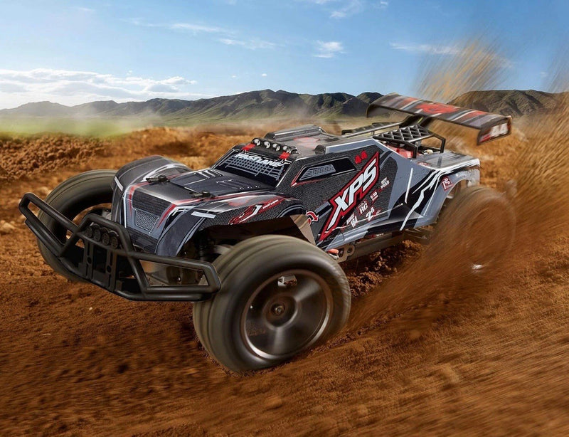 Cyclone Machine Car Fast Lane Cyclone AX10 Supercharged Black Battery-Powered RC Car