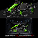 24V Electric Drift Go Kart for Children, Outdoor Racing Kart