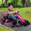 24V Electric Drift Go Kart for Kids Ages 6-12, Dual Motors - 8.5MPH, 135lbs Capacity