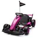 24V Electric Drift Go Kart for Kids Ages 6-12, Dual Motors - 8.5MPH, 135lbs Capacity