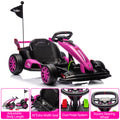24V Electric Drift Go Kart for Kids Ages 6-12, Dual Motors - 8.5MPH, 135lbs Capacity