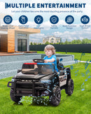 12V Electric Ride-On RAM Pickup Truck for Kids with Remote Control and 3 Speed Settings