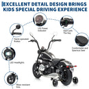 BMW Licensed 24V Electric Motorcycle for Kids with 2-Wheel Training Wheels, Speed Range 4-16km/h, Maximum Weight 143lbs