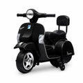 Kids 6V Electric 4-Wheel Ride-On Scooter with Headlight and Backrest