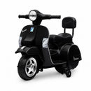 Kids 6V Electric 4-Wheel Ride-On Scooter with Headlight and Backrest