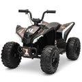 12V Electric ATV for Kids - 4 MPH Ride-On 4-Wheeler for Ages 3-6 in White with Dual 550 Motors
