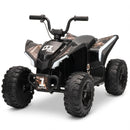 12V Electric ATV for Kids - 4 MPH Ride-On 4-Wheeler for Ages 3-6 in White with Dual 550 Motors