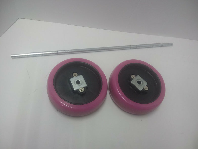 Replacement Rear Wheels with Bar for Electric Unicorn Ride-On Toy Magic Cars 3