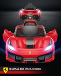 Kids Ferrari 488 Ride On Car For Children W/Magic Cars® Wireless Parental Control