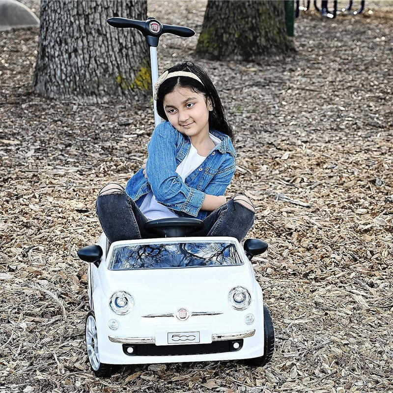 Fiat 500 Ride-On Push Toy Car Stroller for Toddlers Ages 1 to 3 Years Magic Cars 4