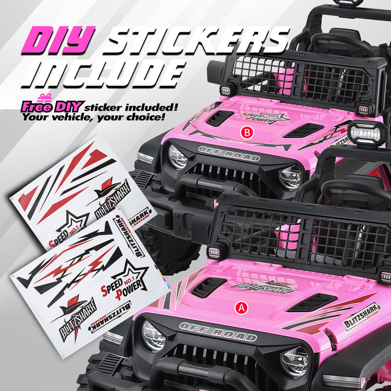 24V Electric 4x4 Ride-On Truck for Kids XXL 2-Seater with Powerful 4WD Magic Cars 4