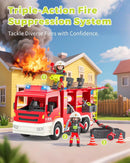 Interactive Fire Truck and Firefighter Toy with Realistic Lights and Sounds Magic Cars 2