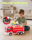 Interactive Fire Truck and Firefighter Toy with Realistic Lights and Sounds Magic Cars 3
