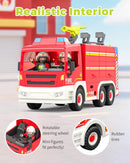 Interactive Fire Truck and Firefighter Toy with Realistic Lights and Sounds Magic Cars 4