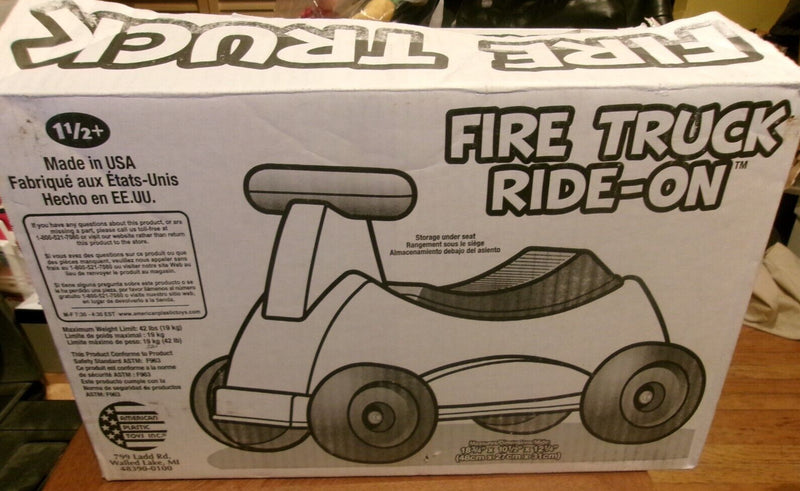 Ride-On Fire Truck Toy for Kids in New Packaging Magic Cars 5