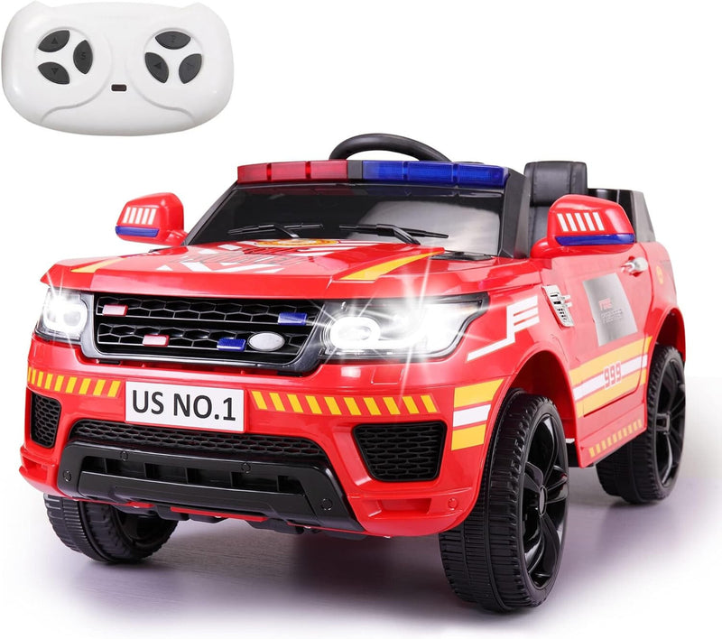 12V Ride-On Giant Fire Engine Truck Toy for Kids Magic Cars 8