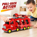 Push & Go Fire Rescue Vehicle Playset with Lights and Sounds Magic Cars 2