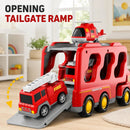 Push & Go Fire Rescue Vehicle Playset with Lights and Sounds Magic Cars 3