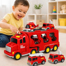 Push & Go Fire Rescue Vehicle Playset with Lights and Sounds Magic Cars 5