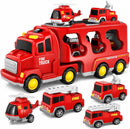 Push & Go Fire Rescue Vehicle Playset with Lights and Sounds Magic Cars Variant 0