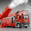 Rescue Fire Truck with Water Mist Spray, Lights, Sounds, and Pull-Back Action Magic Cars 2