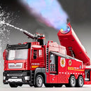 Rescue Fire Truck with Water Mist Spray, Lights, Sounds, and Pull-Back Action Magic Cars 4