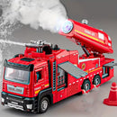 Rescue Fire Truck with Water Mist Spray, Lights, Sounds, and Pull-Back Action Magic Cars Variant 0