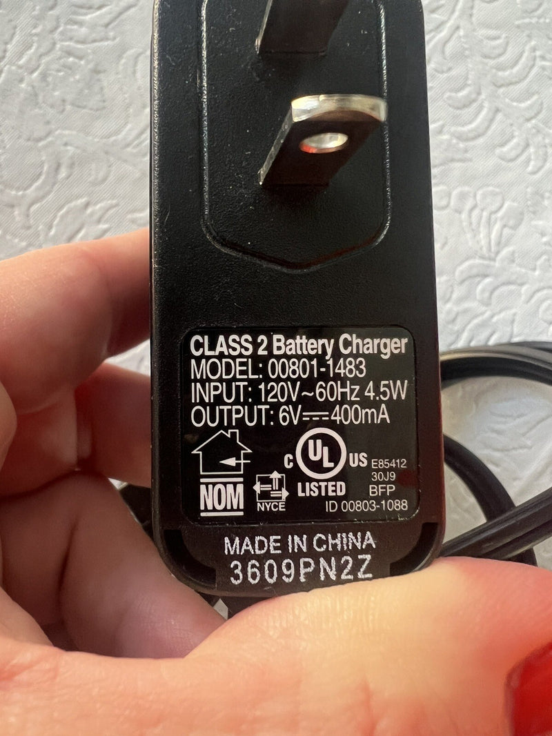 Power Wheels 6V 400mA Battery and Charger Set Model 00801-1483 Magic Cars 3